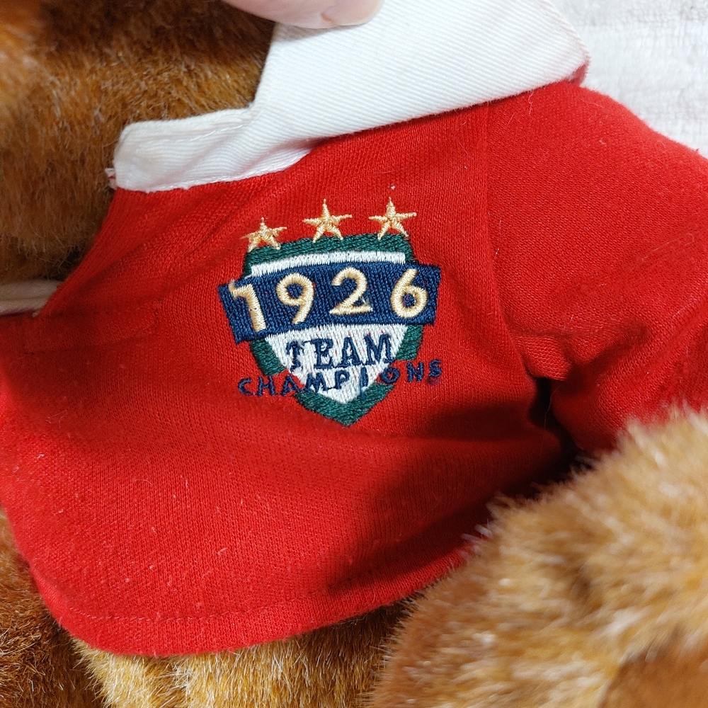 Vintage Lands End Rugby Gund Bear Plush 1995 Limited Edition Brownie Muldoon - Picture 5 of 8